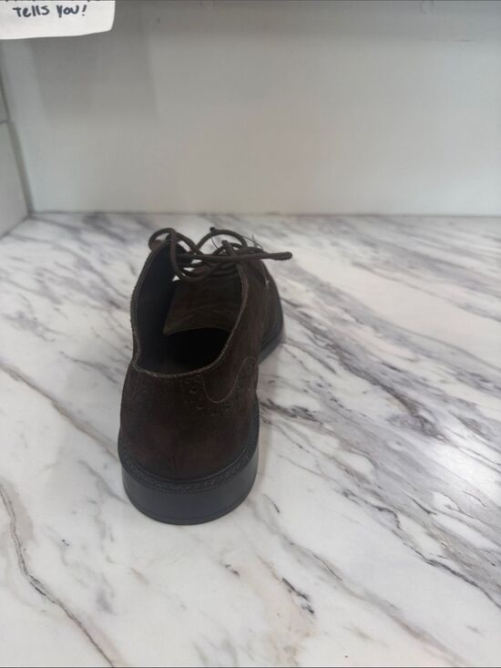 Tod\'s Dark Brown Suede Wingtip Derby main image 7